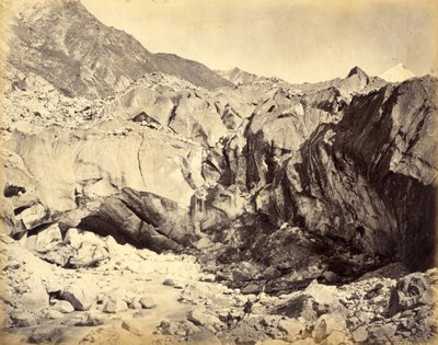 Sorgente del Gange, India, c.1860-70 da Samuel Bourne